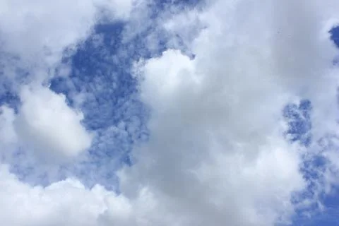 Blue sky white clouds Stock Photos