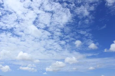 Blue sky white clouds Stock Photos