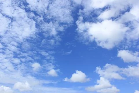 Blue sky white clouds Stock Photos
