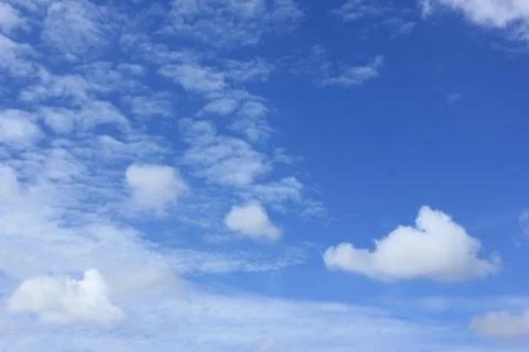 Blue sky white clouds Stock Photos