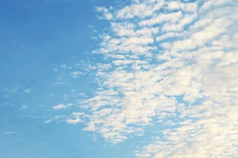 Blue sky with white clouds Stock Photos