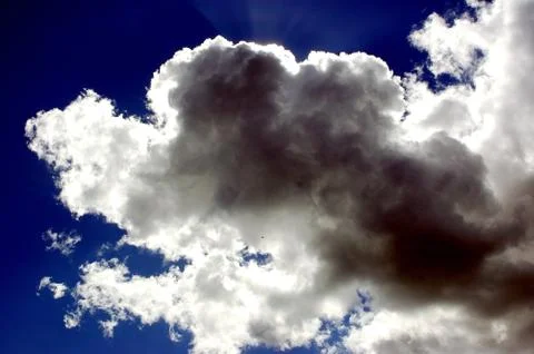 Blue sky with white clouds Stock Photos