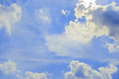 Blue sky with white clouds Стоковые фото