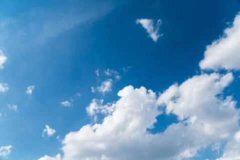 Blue Sky With White Clouds Stock Photos