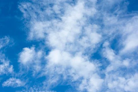 The blue sky with white clouds Foto stock
