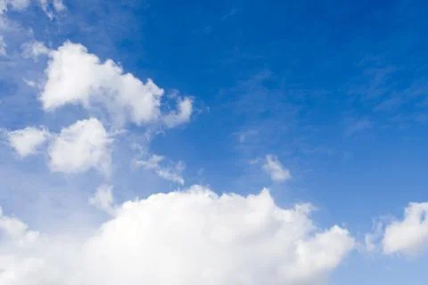 Blue sky with white clouds Stock Photos