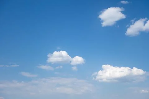 Blue sky with white clouds Stock Photos