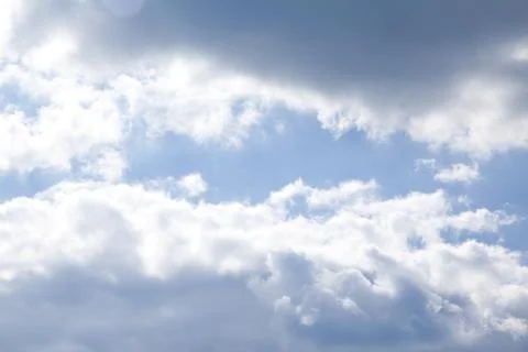 Blue sky with white clouds Stock Photos