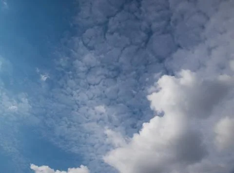 Blue sky with white clouds Stock Photos