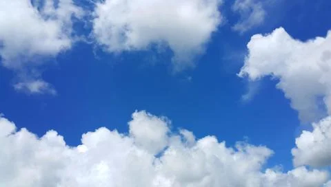 Blue sky with white clouds Stock Photos