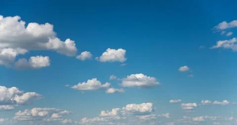 Blue sky with white clouds Stock Photos