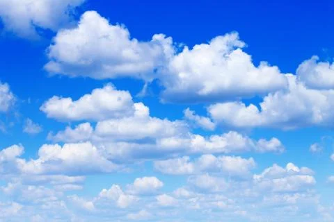 Blue sky with white clouds Stock Photos