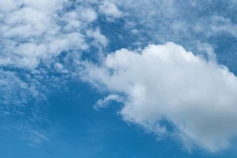 Blue sky with white clouds. Stock-Fotos
