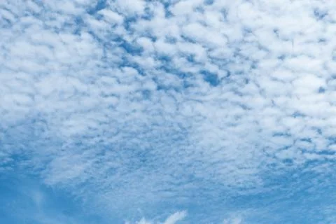 Blue sky with white clouds. Stock Photos