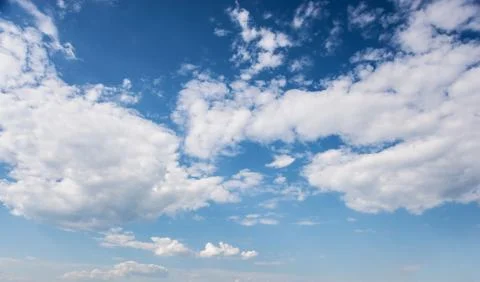 Blue sky with white clouds Stock Photos