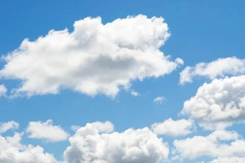 Blue sky with white clouds Stock Photos