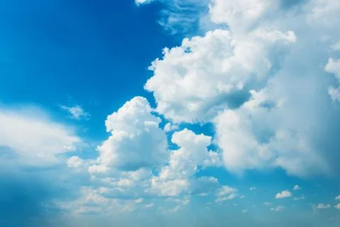 Blue sky with white clouds Stock-Fotos