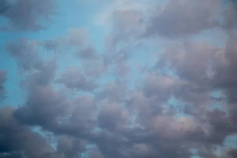 Blue  Sky with white   clouds Foto stock