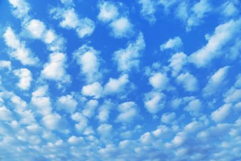 Blue sky with white clouds Stock Photos