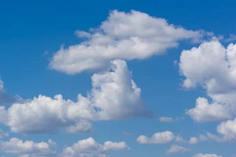 Blue sky with white clouds Stock Photos