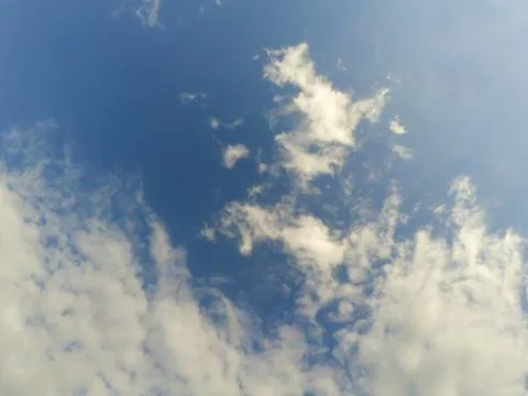 Blue sky with white clouds Stock Photos