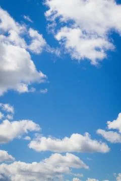 Blue sky with white clouds Stock Photos