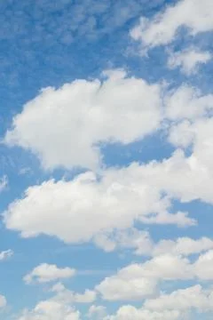 Blue sky with white clouds Stock Photos