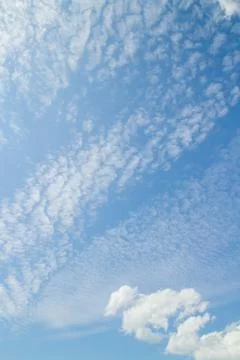 Blue sky with white clouds Stock Photos