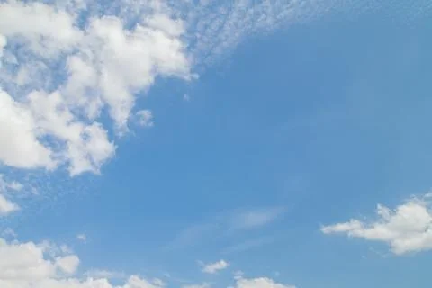 Blue sky with white clouds Stock Photos