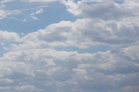 Blue sky with white clouds. Stock Photos