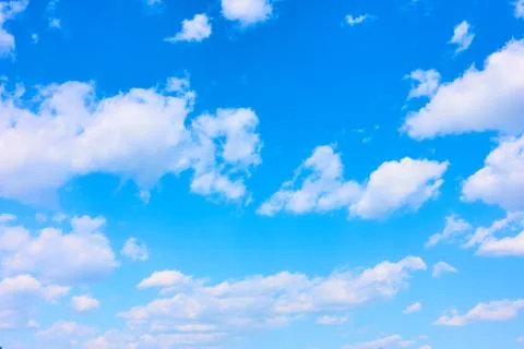 Blue sky with white clouds Stock Photos