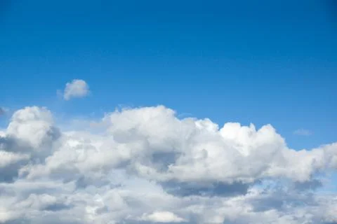 Blue sky with white clouds Stock Photos