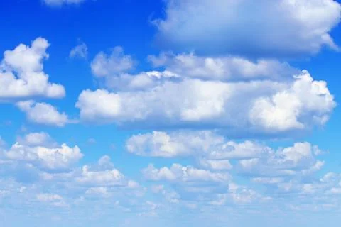 Blue sky with white clouds Stock Photos