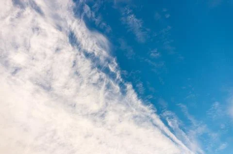 Blue sky with white clouds Stock Photos