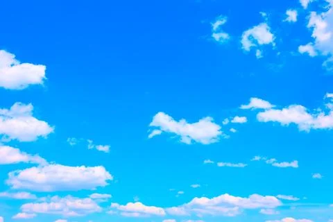 Blue sky with white clouds Stock Photos