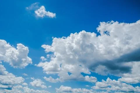 Blue sky with white clouds. Foto stock