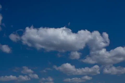 Blue sky with white clouds. Stock Photos