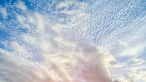 Blue sky with white clouds Stock Photos