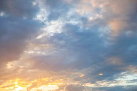 Blue sky with white clouds Stock Photos