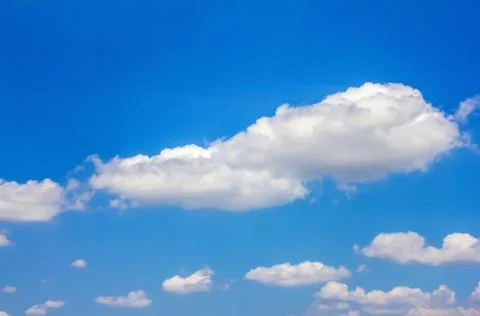 Blue sky with white clouds Stock Photos
