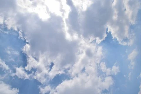 Blue sky white clouds 写真素材