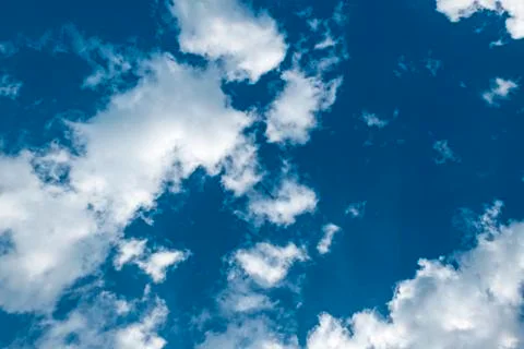 Blue sky with white clouds Foto stock