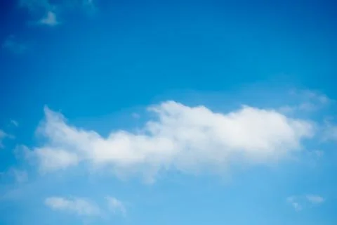 Blue sky with white clouds Foto stock