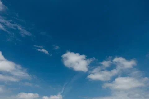 Blue sky with white clouds Stock Photos