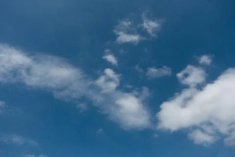 Blue sky with white clouds Stock Photos