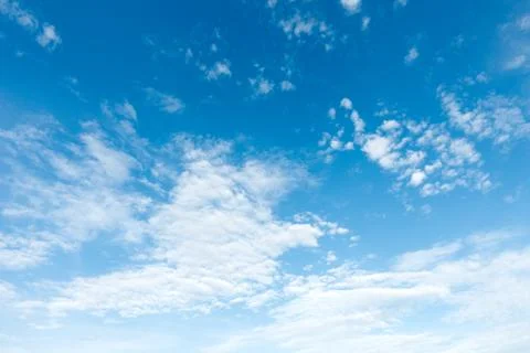 Blue sky with white clouds Foto stock