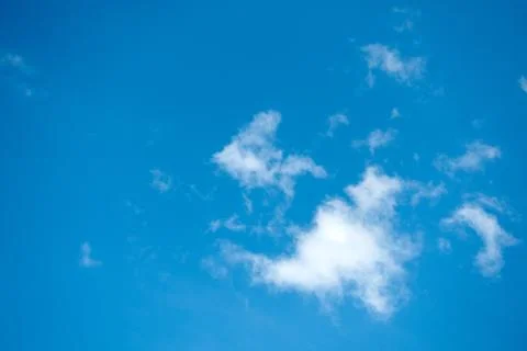 Blue sky with white clouds Stock Photos