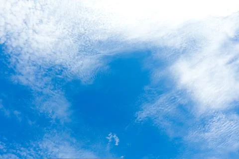 Blue sky with white clouds Stock Photos