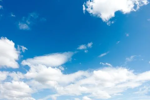 Blue sky with white clouds Stock Photos