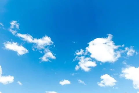Blue sky with white clouds Stock Photos